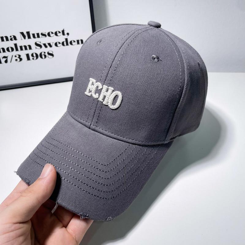 Letter Echo Embroidery Baseball Cap Adjustable Breathable Sun Hat Protection