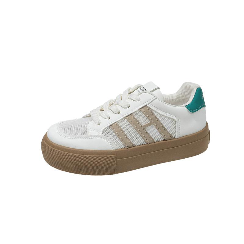 

Breathable mesh shoes women s shoes 2025 new summer board shoes casual sports shoes versatile flat bottom German training shoes women 40 хакі