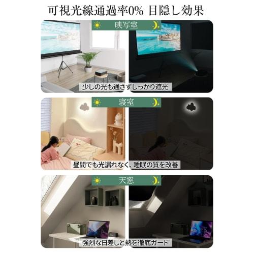 GOKEI Ultra Blackout Sheet, Blackout Window Cloth, Window Blackout Sheet, Window Insulation Sheet, UV Protection, Blackout Sheet for Summer, Window Gl