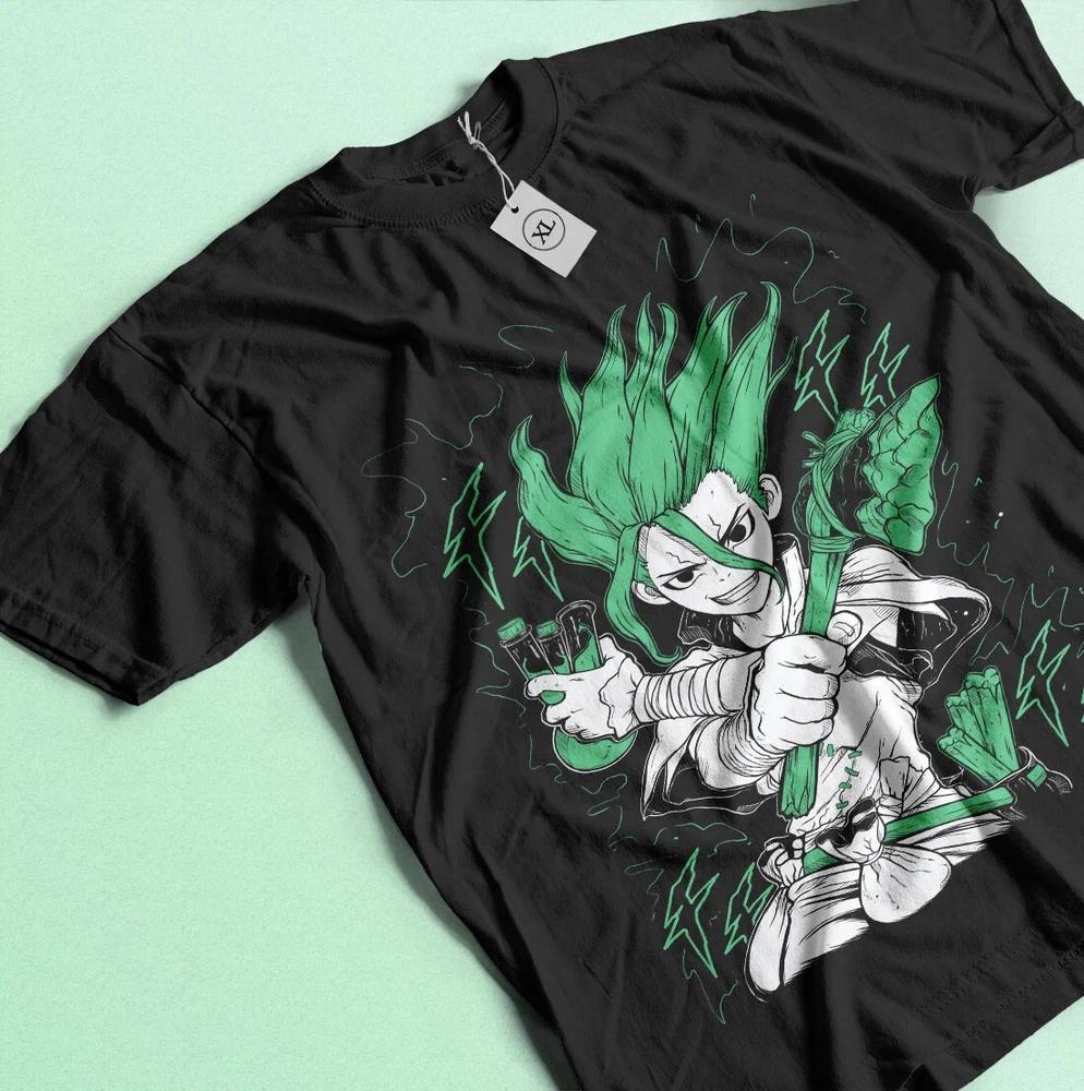 Dr Stone Senku Ishigami Anime Unisexga Tshirt Taiju Oki Ryusui Gift Shirt S