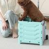 Quyoubang Outdoor Foldable Aluminum Storage Box with Wheels