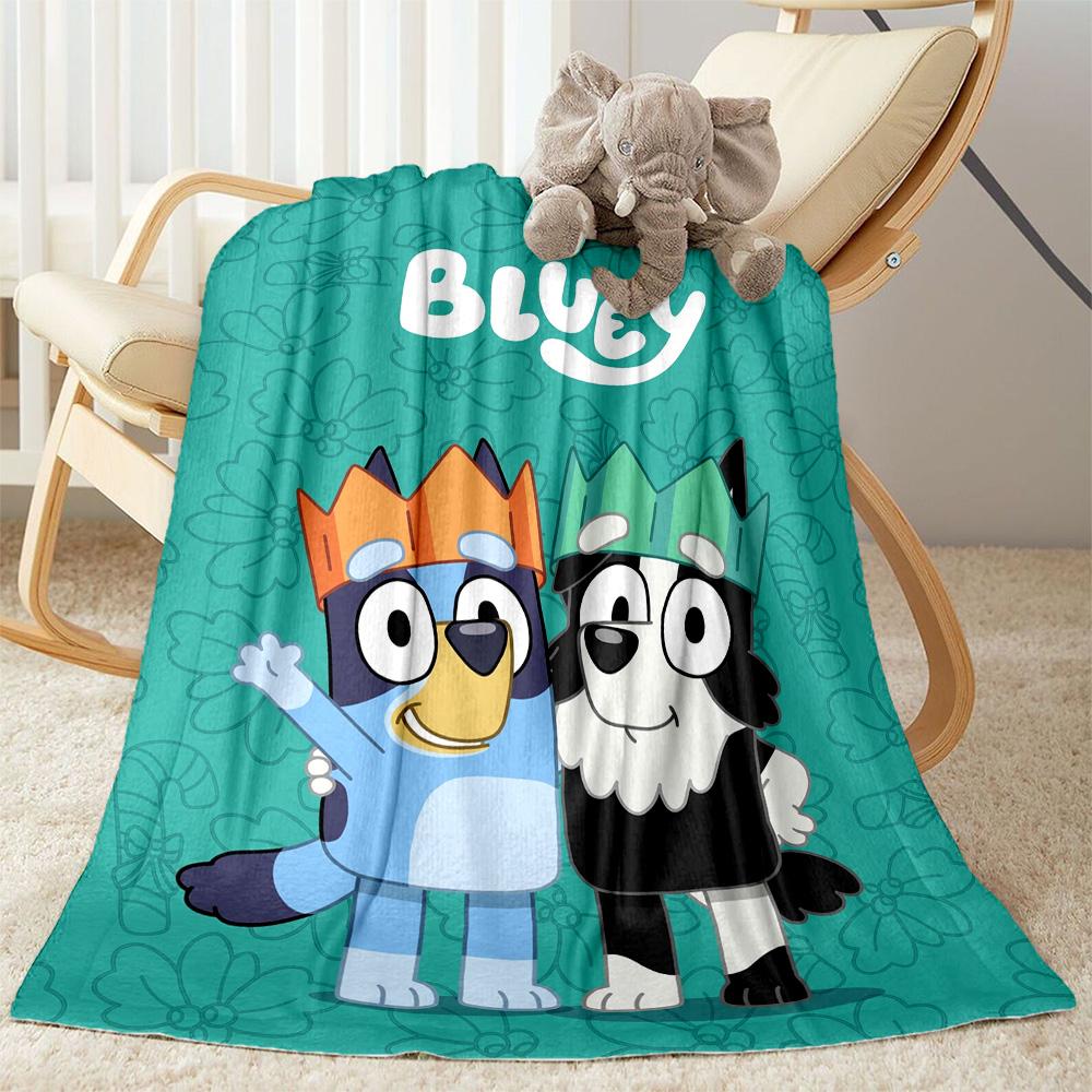 Bluey Bingo's Beach Day Blanket Soft Warm Cozy Great for Sofa Seaside Couch Four Seasons Multipurpose Playful Design