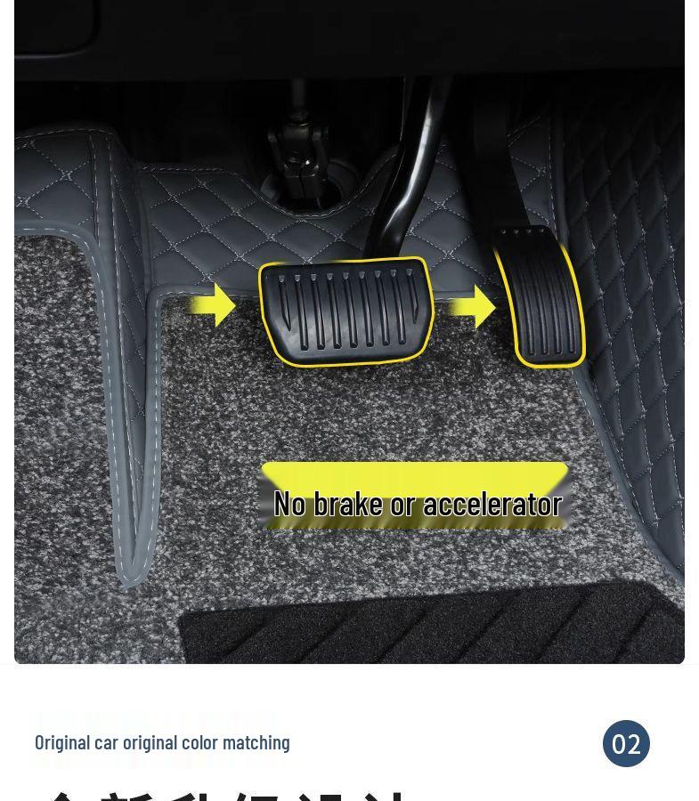 Compatible Galaxy L6 Double Layer Floor Mats & Bumper for 23-25 Models - Car Interior Accessories