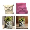 Multifuntional Owl Planter Silicone Moulds Flowerpot Molds Suitable for Handmade Succulent Vase Resin and Concrete Craft