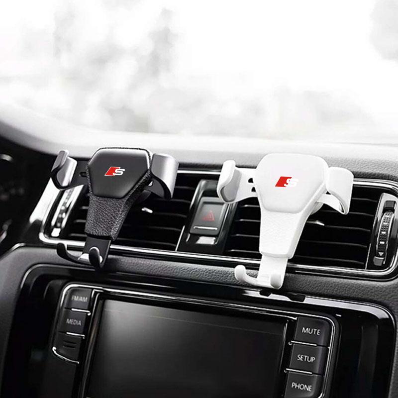 GR Gazoo Racing Car Phone Holder Air Vent Clip Mount Mobile GPS Cell Phone Stand For Audi C7 C6 C5 B5 B6 B7 B8 B9 D3 Q3 Q5 Q7 TT A1 A3 A4 A5