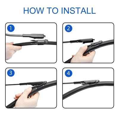 3 Stück Für Citroen C4 Schrägheck 2004-2010 28" + 24"+ 12" Scheibenwischerblätter vorne hinten Windschutzscheibe Fensterwischer Zubehör