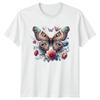 Nature Butterflies Ornate Graphic Mens T-Shirt Womens Tee