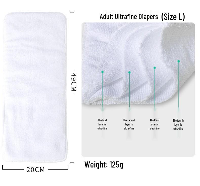 Waterproof and Leak-Proof Velcro Adult Cloth Diapers for Bedridden Elderly Incontinence