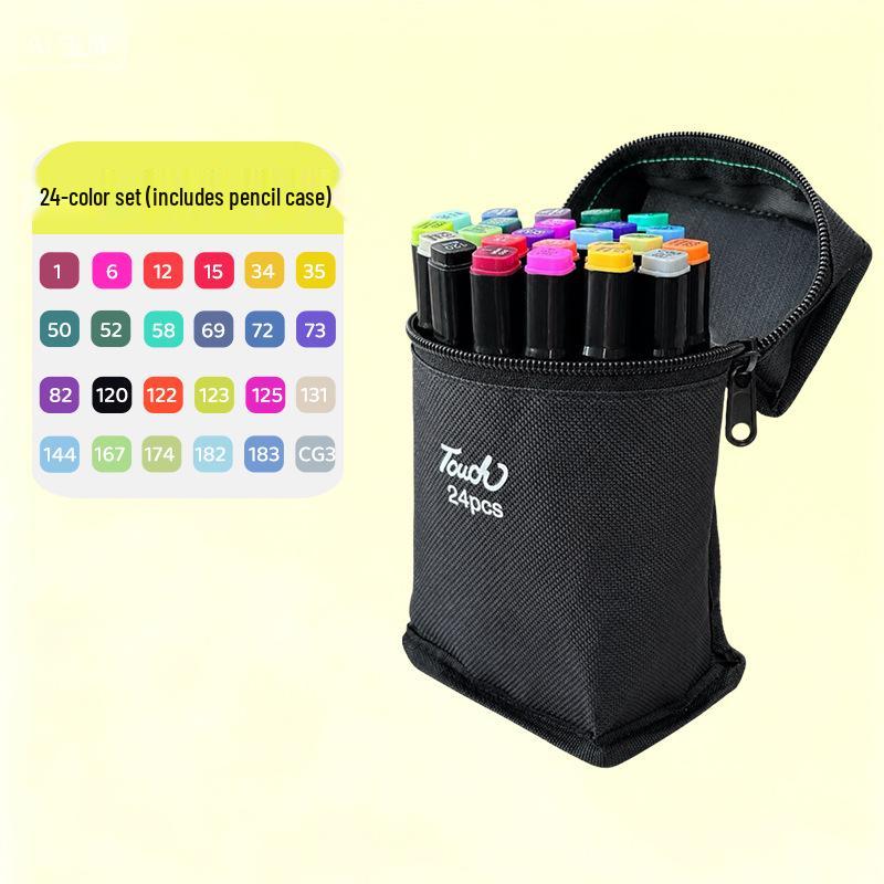 48-Color Double-Ended Acrylic Watercolor Marker Pen Set for Students and Children