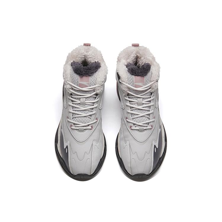 New Anta Pulse Life Collection High-Top Sports Casual Shoes Women's Gray 122148933R-1