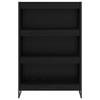 Bookshelf Black Oak Look 80 x 30 x 121 cm Engineered Wood