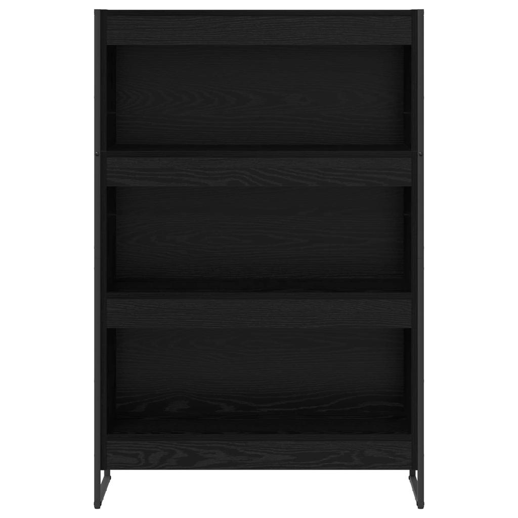Bookshelf Black Oak Look 80 x 30 x 121 cm Engineered Wood