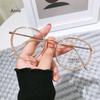 Vintage Classic Anti-Blue Light Glasses Oval Metal Frame  Designer Fashion Round Metal Optical Frames Computer Glasses