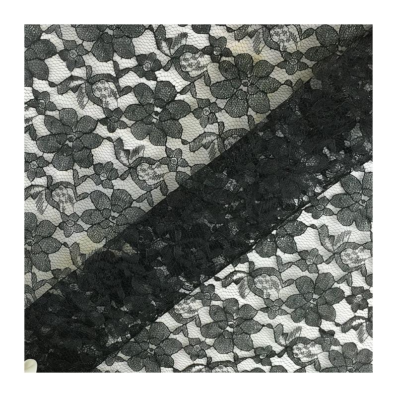 Polyester Jacquard Mesh Lace Fabric for Clothing, Tablecloths & Curtains