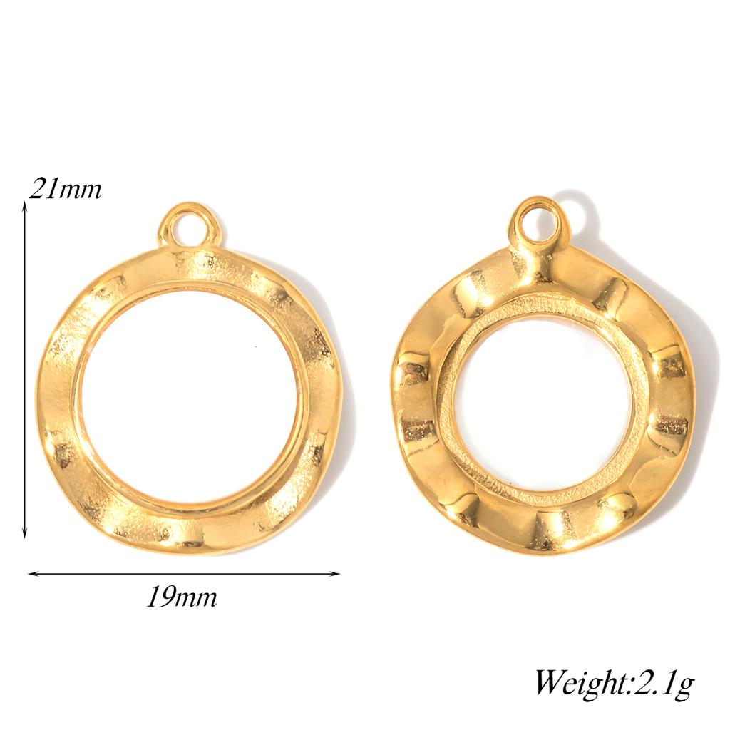 4Pcs Stainless Steel Shell Pearl Charm Pendants Drop Oil Dot Drill Craft DIY Jewelry Making Necklace Bracelet Accessories