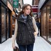 Cotton jacket autumn and winter women's short coat new fashion high sense warm stand-up collar vest