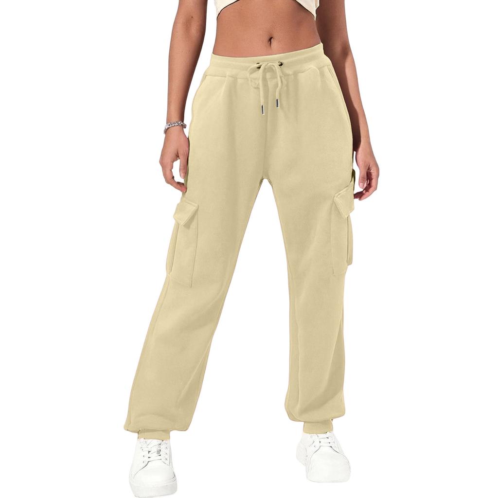 Women's Sweatpants Baggy Casual High Waisted Workout Athletic Bottom Joggers Pants