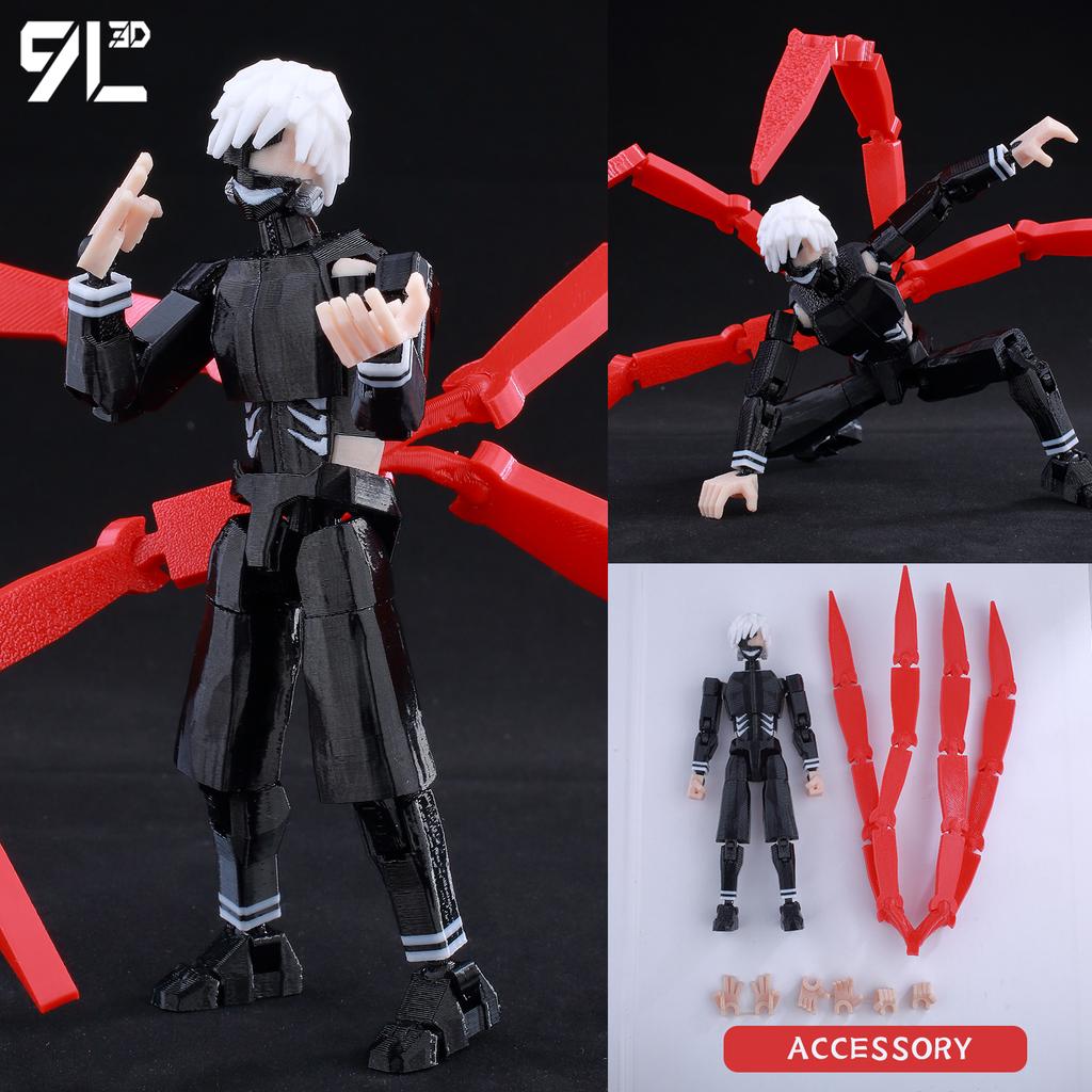 3D-gedruckte Dummy13 Jujutsu Kaisen Ryomen Sukuna Actionfigur Anime Modell Spielzeug Mehrgelenkig Posenverstellbar Sammlerstück Spielzeug Geschenk