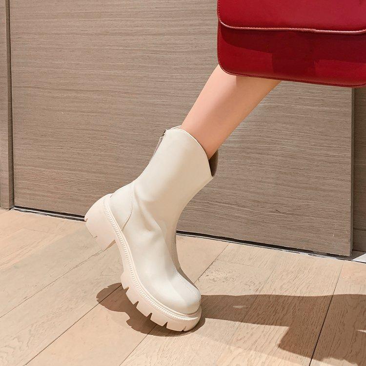

Thick heel thick sole Martin boots women s 2024 new fashion temperament fashion boots niche design short boots tide 40