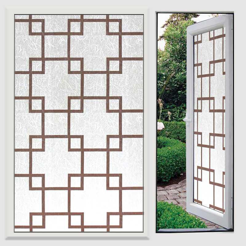 Selbstklebendes Papier, Fensterfolie, Badezimmerglasfolie, Blickschutz, Badezimmerfenster-Fensteraufkleber, Sonnenscheinweiß