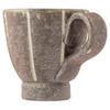Marui Seito Shigaraki Ware Hechimon Mug, Small, Approx. 240ml Capacity, Lined, Brown, MR-3-4442