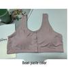 Modal Bamboo Fiber Front-Opening Bra for Plus Size, Middle-Aged, and Elderly - Vest Style