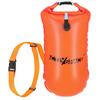 2-In-1 Inflatable Safety Buoy With Dry Pocket - Orange