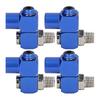 4Lots Aluminum Pneumatic Swivels Joints 360 Degree Rotation Connector For Industrial And Home Plumbing