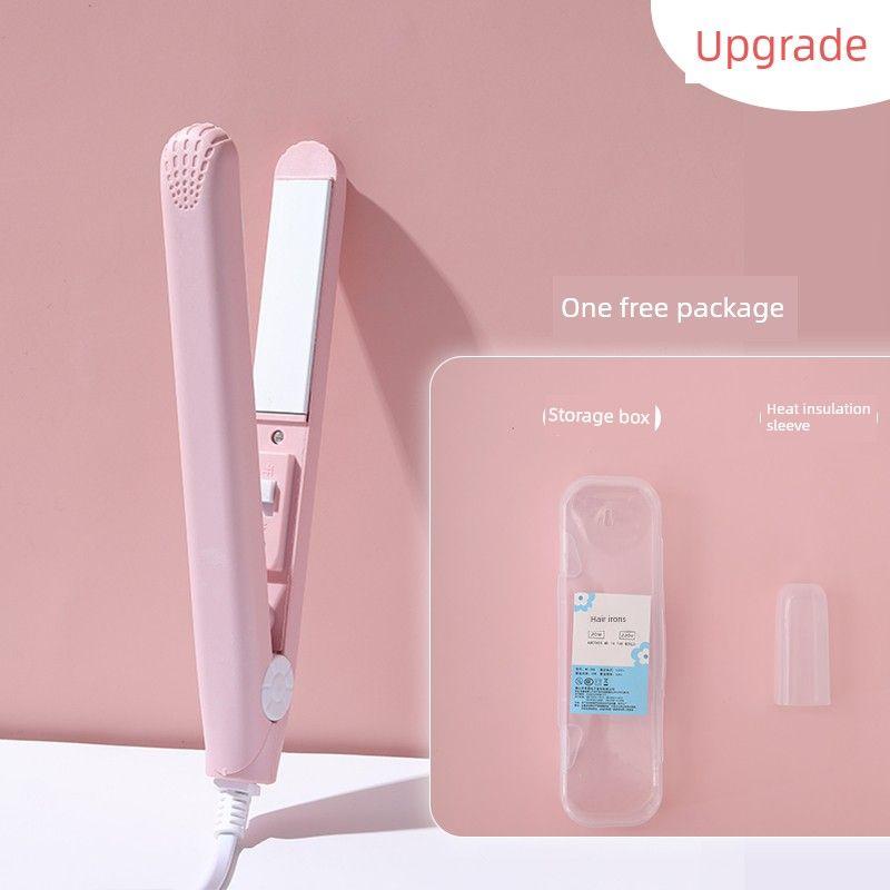 

Mini Plywood Women s Portable Straight Hair Curls Dual-Use Hair Curler Fans Small Straightening Board Bang Clip Men Ironing Board Peach Powder [Set 1]