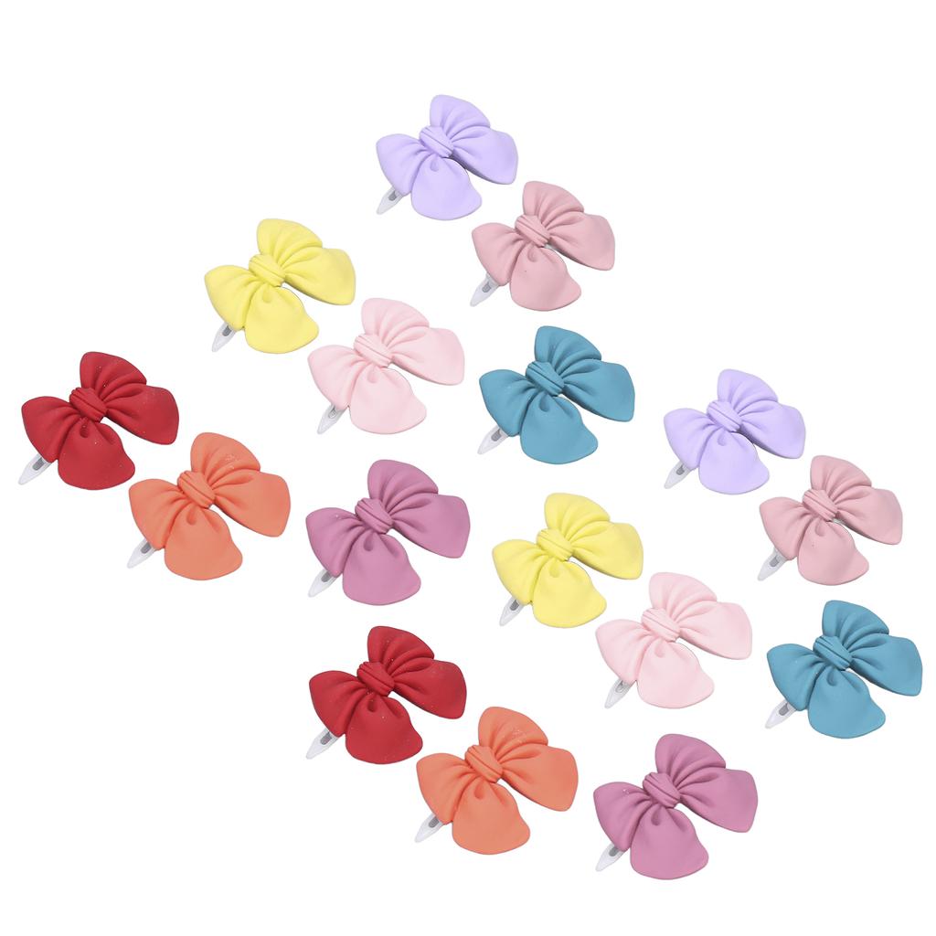 16pcs Pet Hair Bow Cute Pet Hair Bowknot Grooming Accessories with Plastic Clip for Dogs Cats