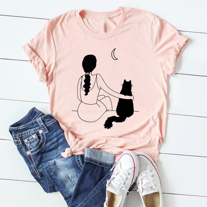 Animal Print Womens Graphic Tshirt Europe And United States Popular Dress Blouse Tops for Ladies Polyester fabric