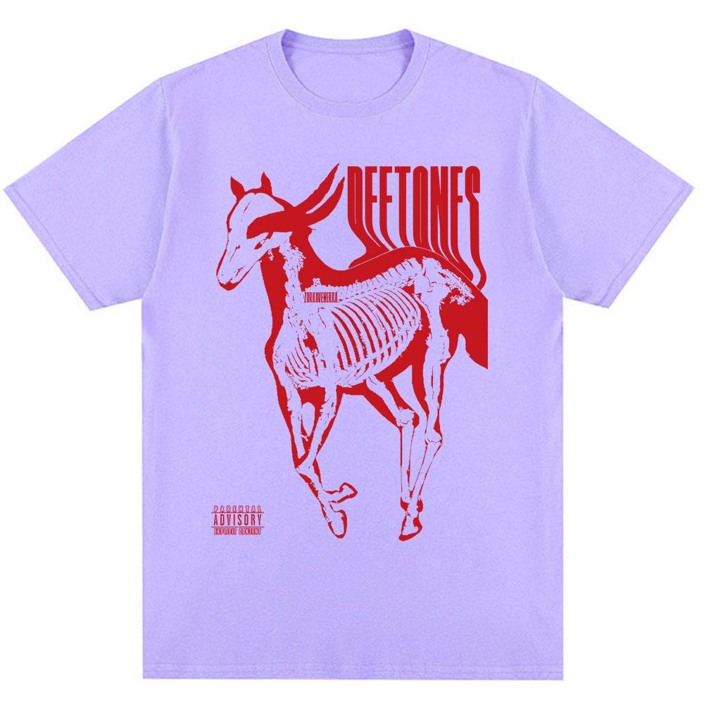 Deftones White Pony Music Album Vintage T-shirt Hip Hop Vintage Fashion Gothic Male T Shirts Oversized Men Women Cotton T Shirt