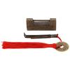 Chinese Antique Lock Retro Classic Pattern Design Bronze Brass Material 5x2cm/2.0x0.8in Horizontal