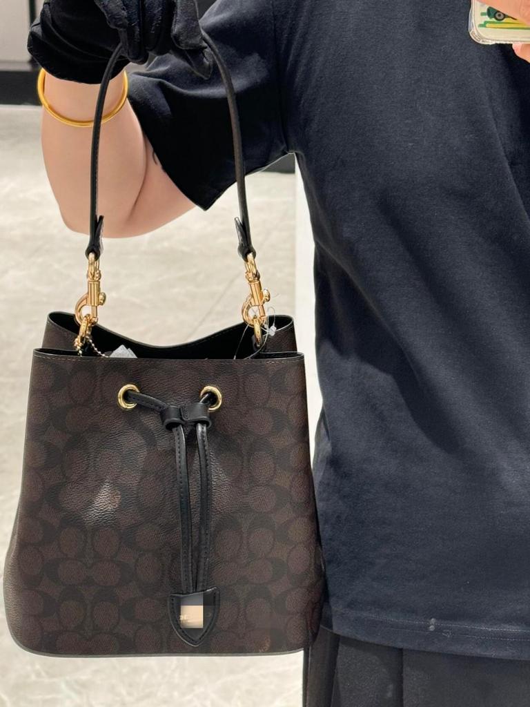 KOUJIA 2025 Rowan Bucket Bag: Classic Monogram Mother-and-Child Shoulder/Crossbody Handbag