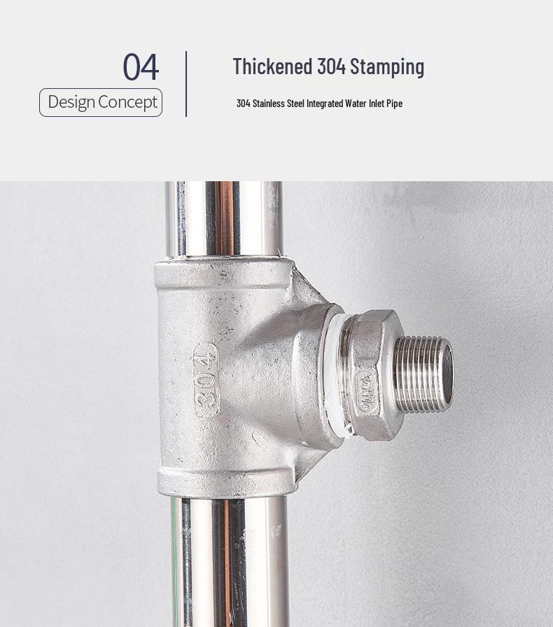 304 Stainless Steel Double-Outlet Eyewash Station for Chemical Labs