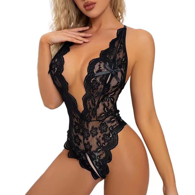 Sex Underwear Women's Large Size Lace Open Crotch Sexy Backless Free Onesie Sex Clothes Pure Desire