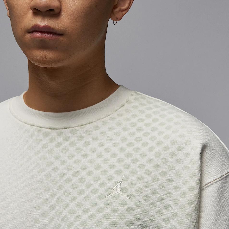 Jordan Logo Round Neck Long Sleeve Sweatshirt Men sweatshirt White HQ8825-133