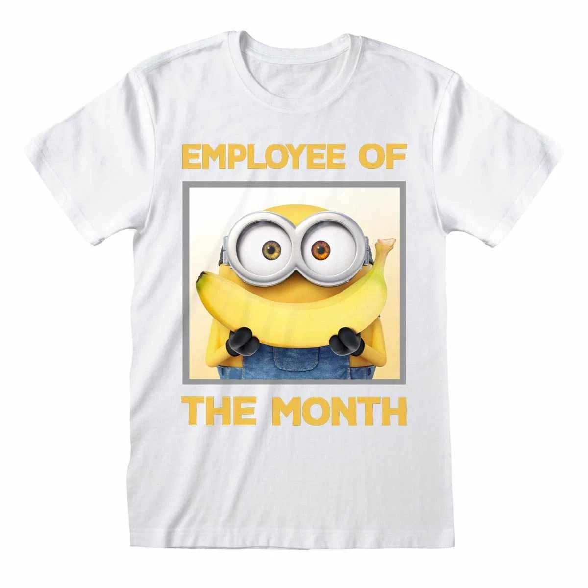 

Minions Employee Of The Month Official Merchandise 100% Cotton T-shirt Mens Tees Top White New L