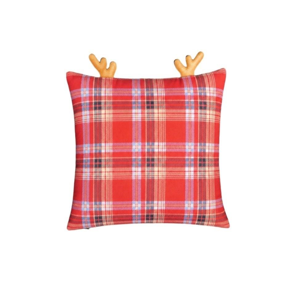 Square Christmas Pillowcases Soft Throw Pillow Case Britain Style Cushion Cover Christmas Decor