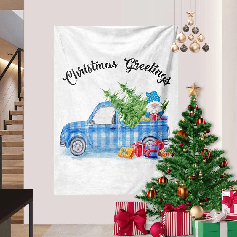 Cross-border Snowman Christmas Series Tapestry Digital Printing Hanging Cloth Foreign Trade