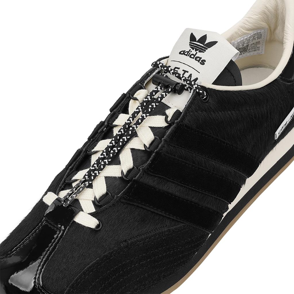 Song for the Mute x adidas Country OG Pack Poil de Poney - Baskets Unisexe Noires Noir Core Blanc Crème JH9010