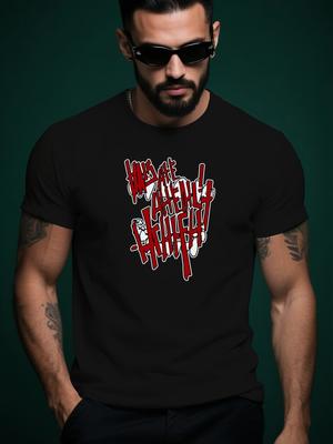 Graffiti Graphic Design Trendy Streetwear Summer Casual R...