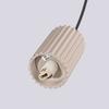 Lampa Wisząca Nowoczesna Okrągła Potrójna Taupe Ryflowana Szklane Białe Kule Do Salonu Jadalni Nad Stół 3Xg9 8W Halo Sollux Lighting