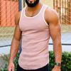 Men's Summer Fitness Sleeveless T-Back Tank for Outdoor Running & Casual Sports