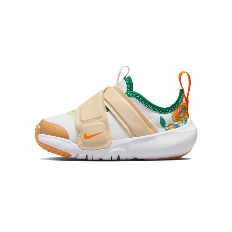 Nike Flex Advance Low top Toddler Shoes White Orange Infant And Toddler DQ5084-181 23.5