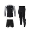 Mens Full Coverage Rash Guard Set UV Protection Long Sleeve Pants Swimwear Snorkeling Surfing Diving