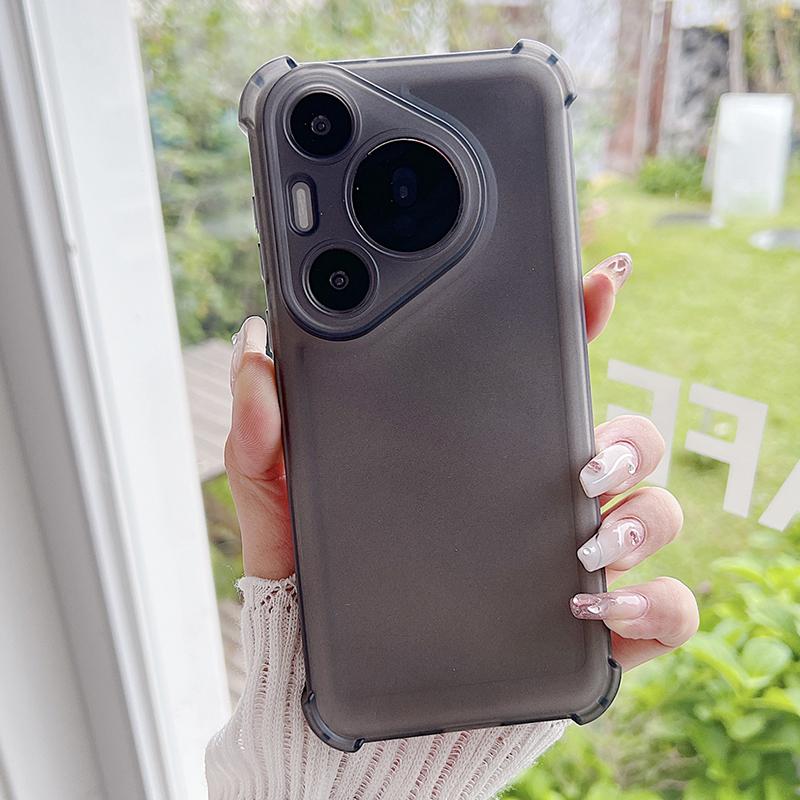 Shockproof Matte Soft Case For Huawei Pura 80 70 P60 P40 P30 Mate 70 60 50 40 Pro Plus Silicone Translucent Candy Color Shell