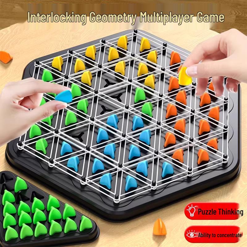 Trojúhelníková šachová bitva: Vzdělávací logická a koncentrační hra pro děti