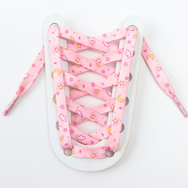 Duhové vysoké tkaničky Tenisové ploché tkaničky do bot Vzor potisku tkaničky pro tenisky Ženy Muž Dětská obuv Krajka Doplňky k botám