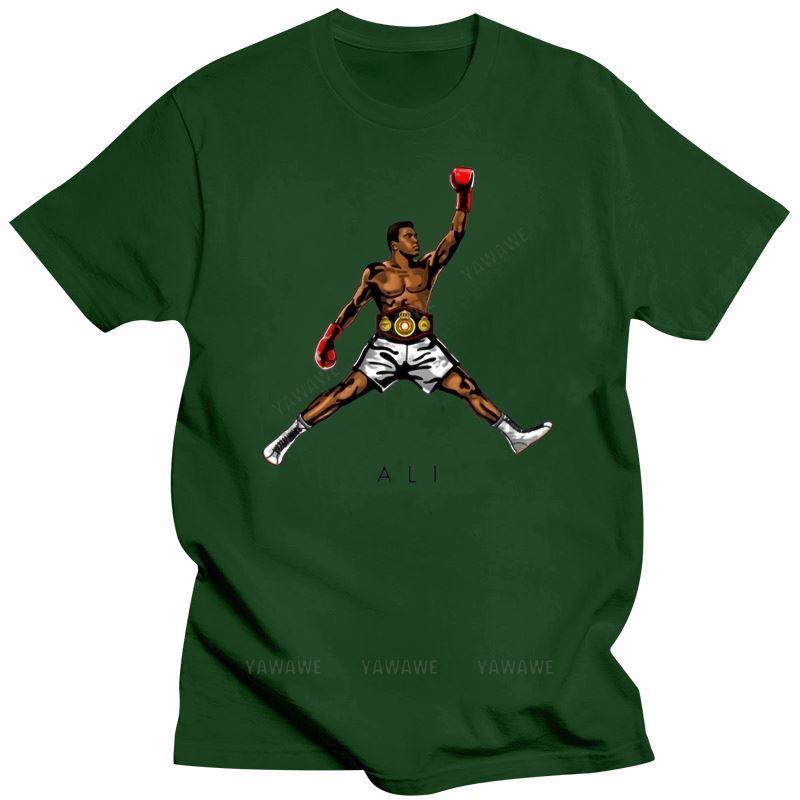 New Arrivals MenFashion Fly Mohammed Ali Printed T Shirt Funny Fashion Tee Shirts Hipster Male Cool Tops Male Tee-shirt